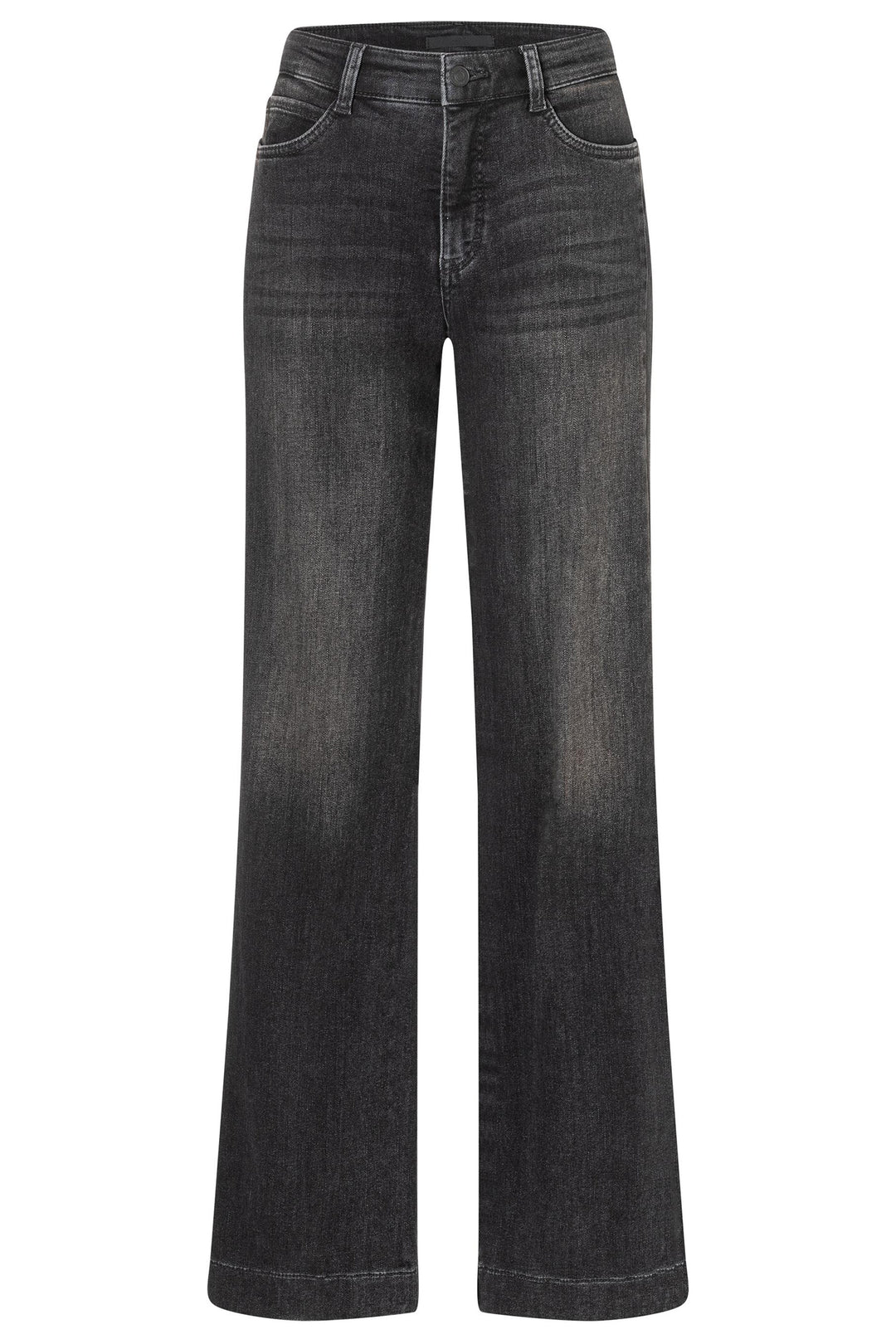 Mac 5285-90-0387L Wide Galon Black Authentic Stretch Denim D963