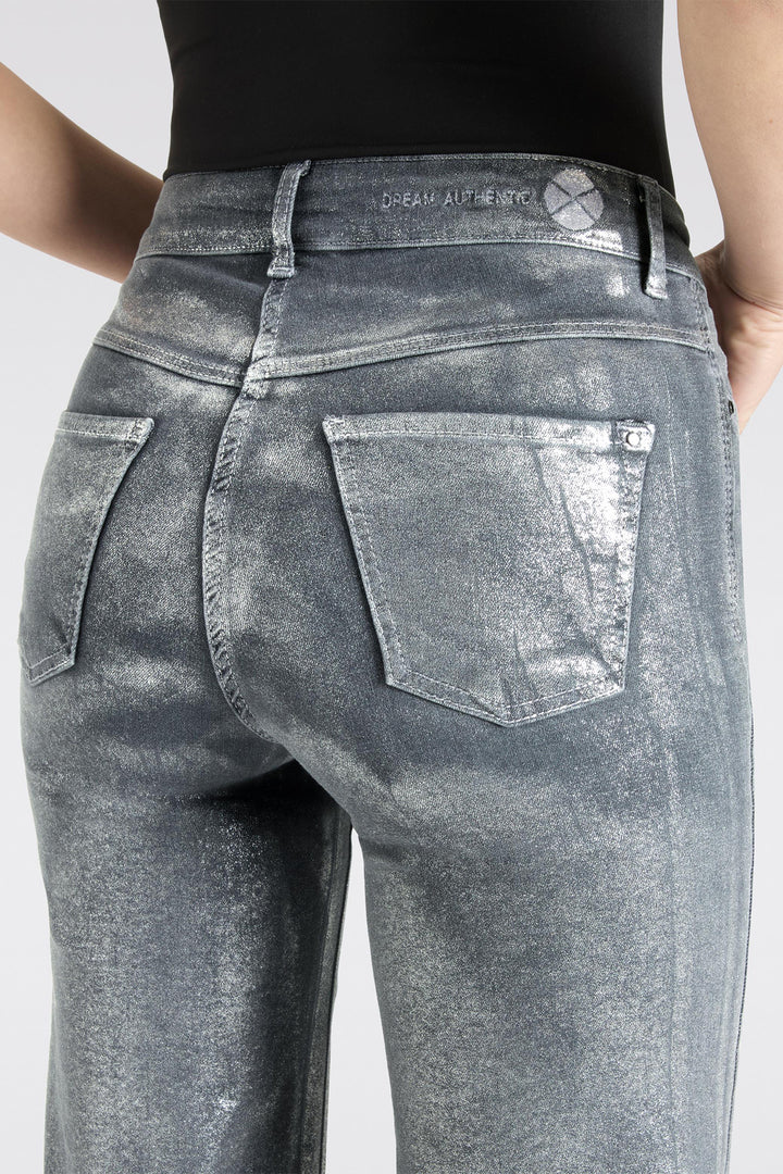 Mac 5439-90-0358 Dream Wide Authentic Silver Coated Mega Flex Jeans D033 - Olivia Grace Fashion