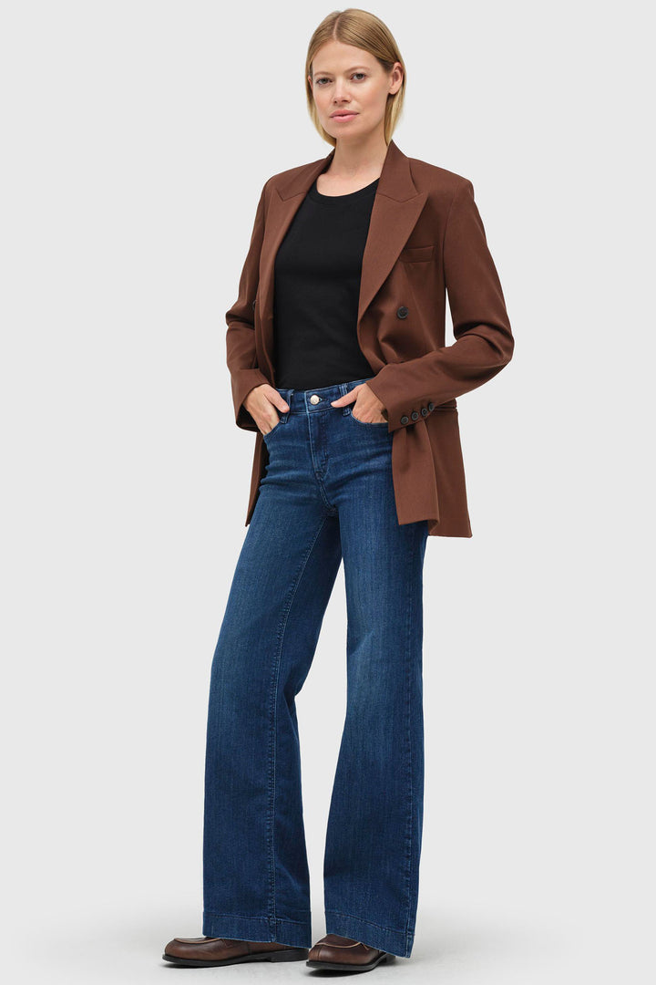 Mac 5439-90-0358 Dream Wide D574 Cobalt Authentic Denim Jeans - Olivia Grace Fashion