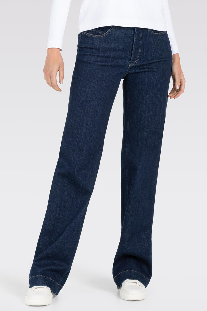 Mac 5439-90-0358L Dream Wide Authentic Fashion Rinsed Mega Flex Jeans D683 - Olivia Grace Fashion