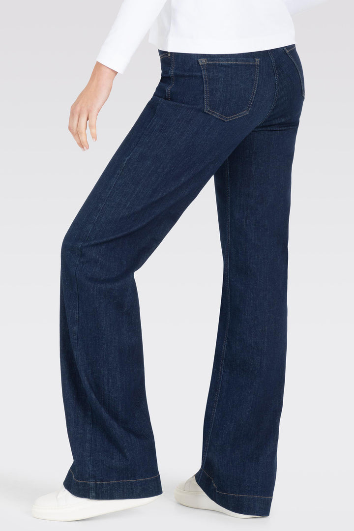 Mac 5439-90-0358L Dream Wide Authentic Fashion Rinsed Mega Flex Jeans D683 - Olivia Grace Fashion