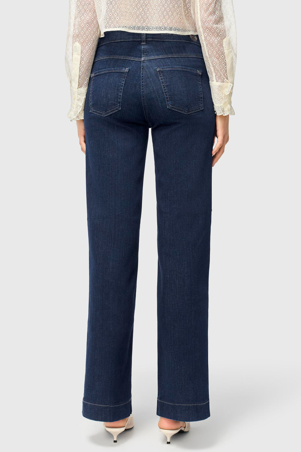 Mac 5439-90-0358L Dream Wide Authentic Fashion Rinsed Mega Flex Jeans D683 - Olivia Grace Fashion