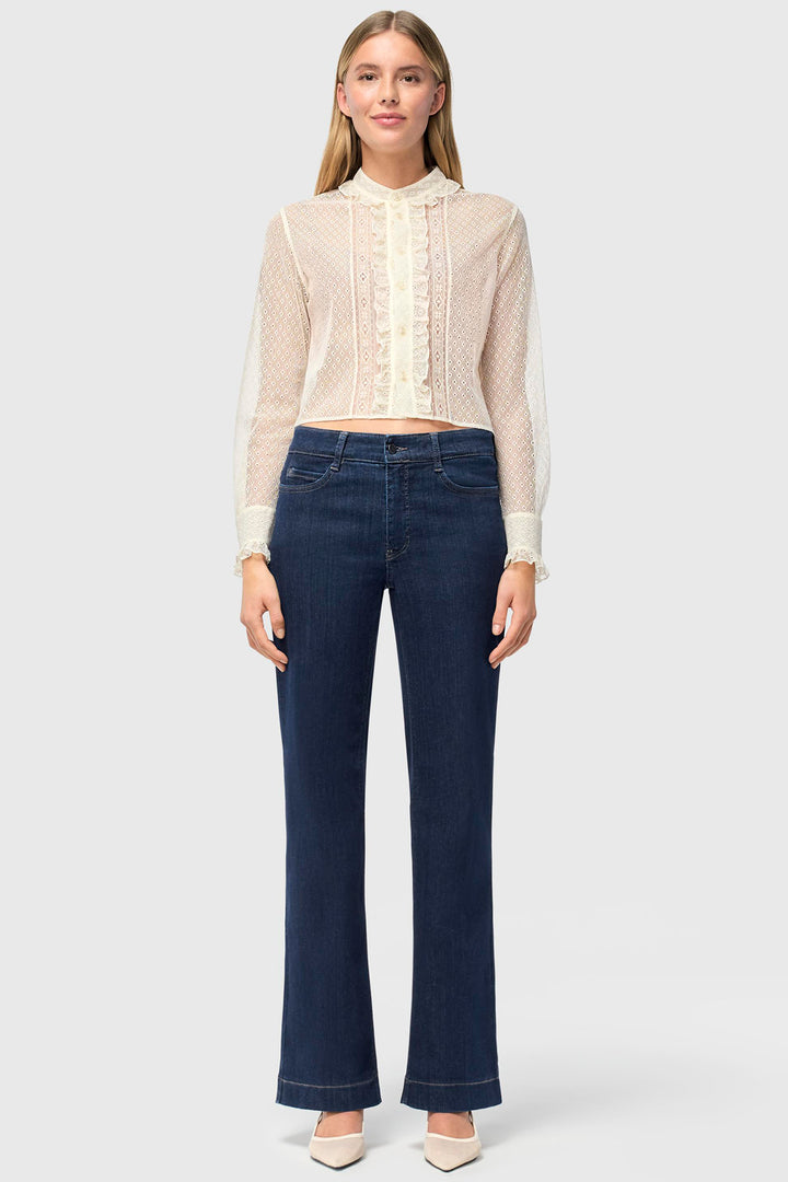 Mac 5439-90-0358L Dream Wide Authentic Fashion Rinsed Mega Flex Jeans D683 - Olivia Grace Fashion