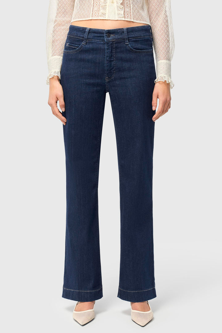 Mac 5439-90-0358L Dream Wide Authentic Fashion Rinsed Mega Flex Jeans D683 - Olivia Grace Fashion