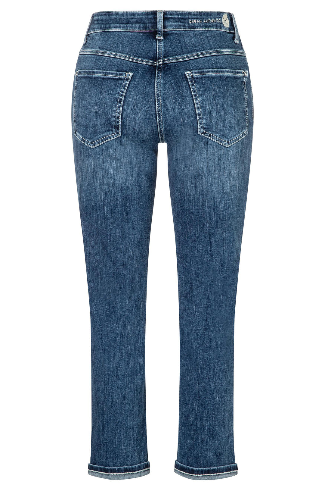 Blue jeans on a white background