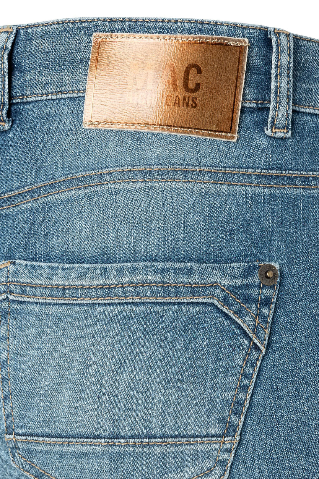 Mac 5703-90-0389 Rich Slim S446 Mid Blue Vintage Wash Light Denim Jeans