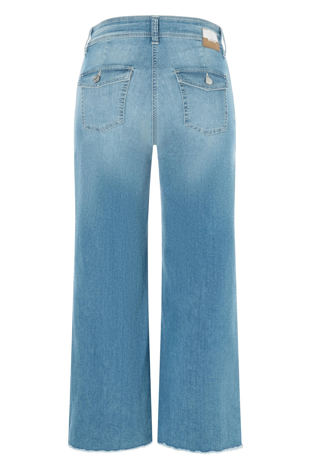 Blue jeans on a white background