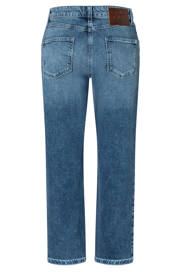 Blue jeans on a white background