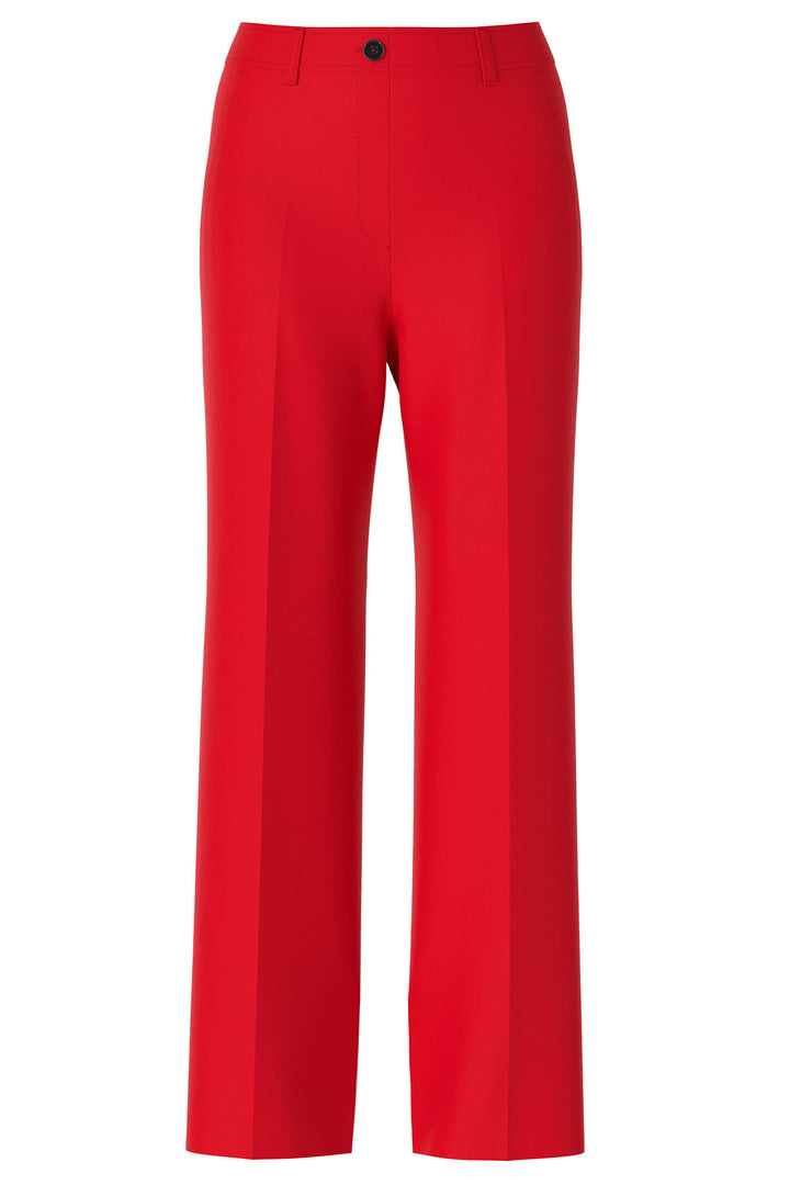 Marc Cain VC 81.52 W10 Red Wide Leg Trousers - Olivia Grace Fashion