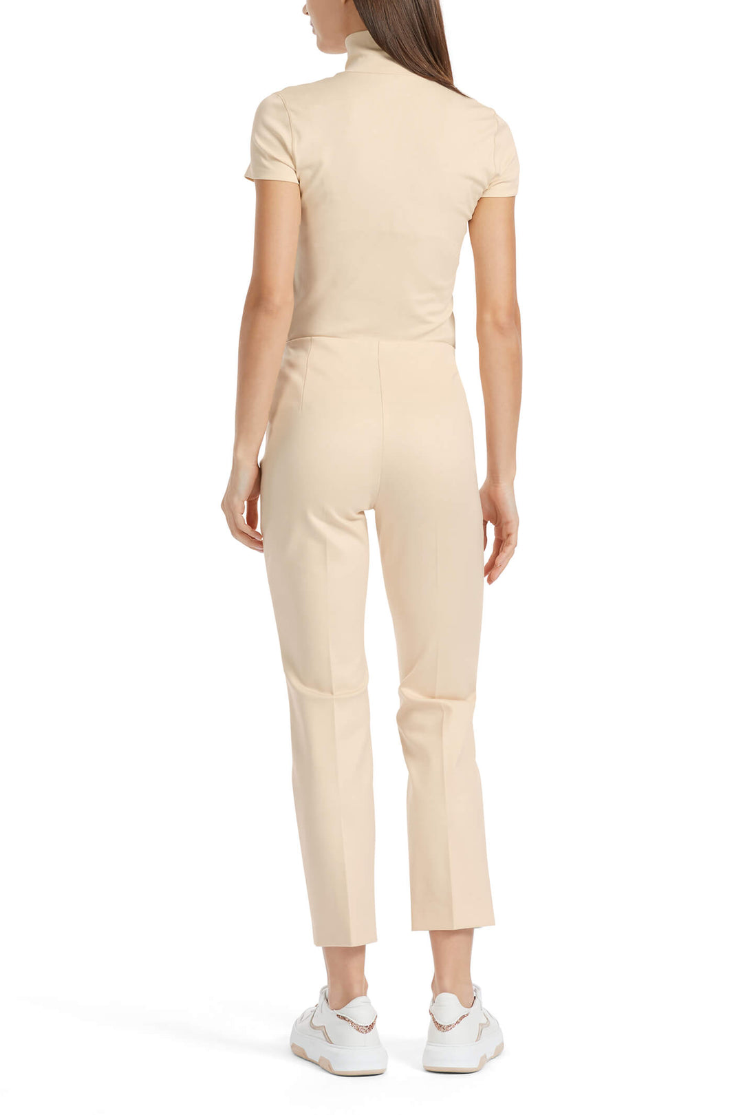 Marc Cain Additions VA 81.23 J24 Sydney 132 Dark Cream Slim Fit Trousers - Olivia Grace Fashion