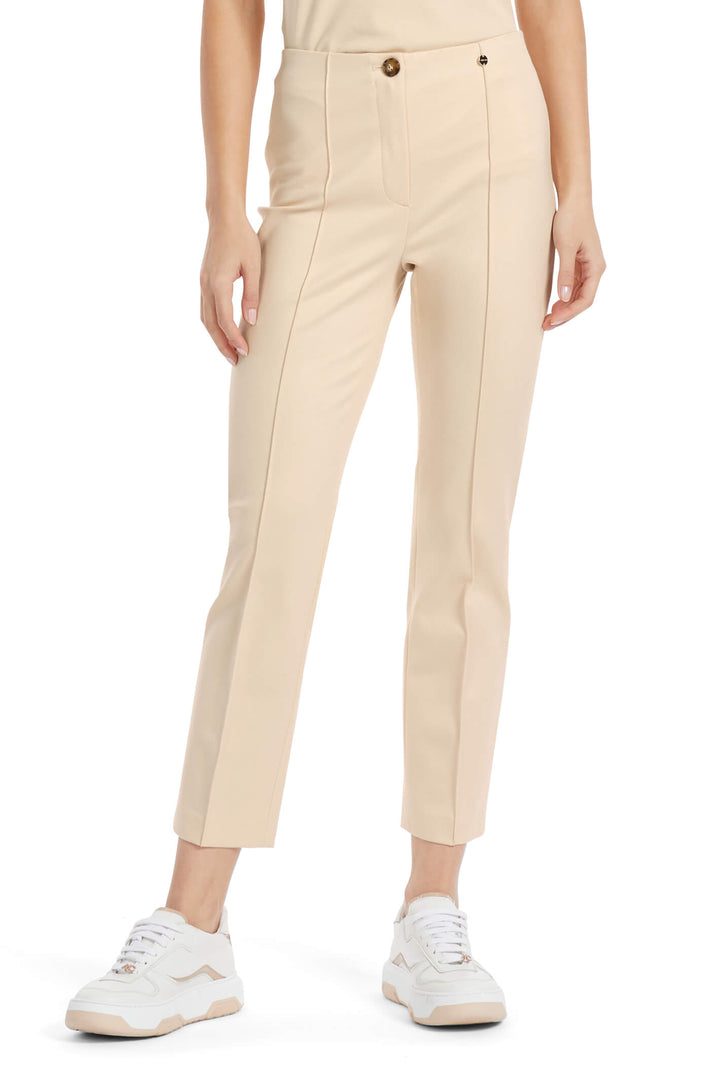 Marc Cain Additions VA 81.23 J24 Sydney 132 Dark Cream Slim Fit Trousers - Olivia Grace Fashion