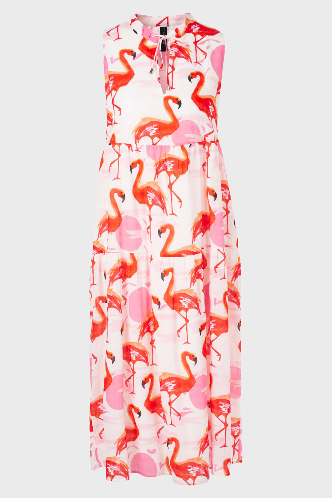 Marc Cain Additions WA 21.07 W19 252 Pink Flamingo Sleeveless Dress - Olivia Grace Fashion