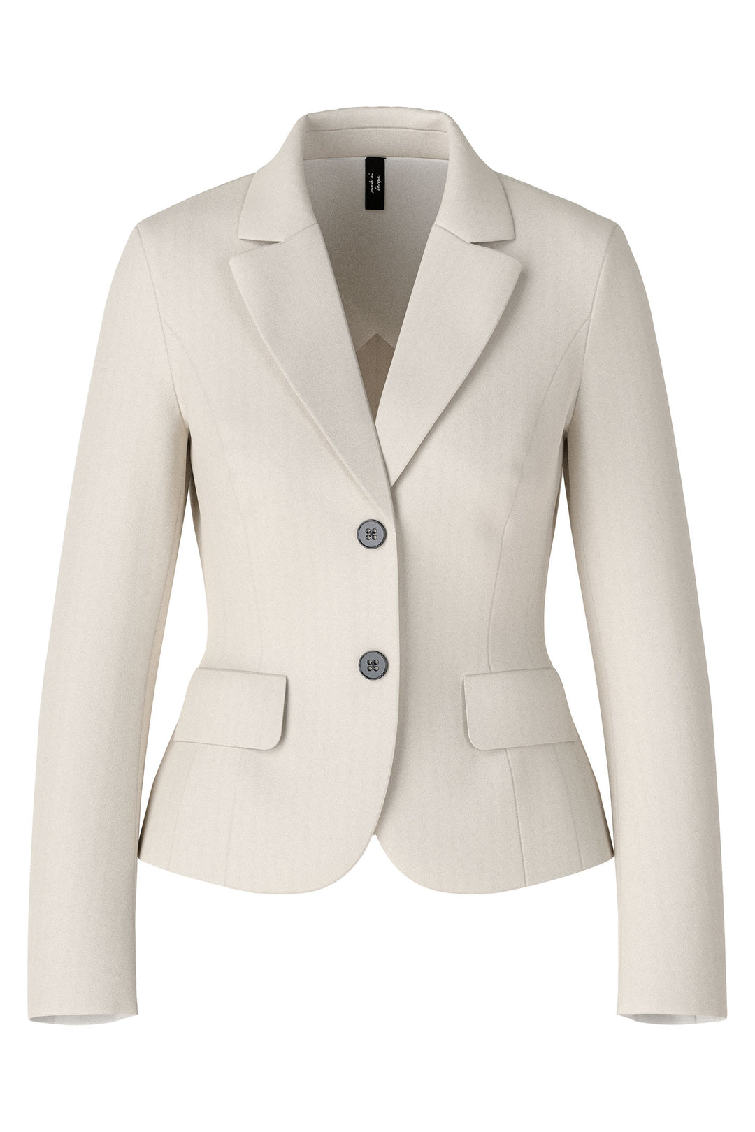 Marc Cain Additions WA 34.10 J24 182 Smoke Cream Jersey Jacket - Olivia Grace Fashion
