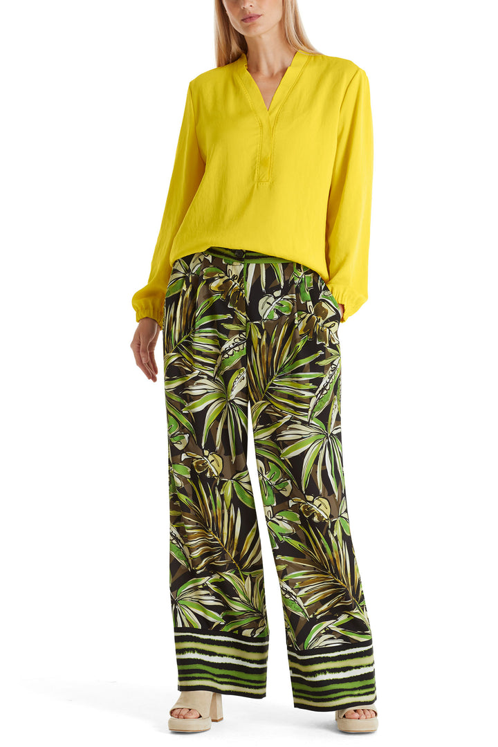 Marc Cain Additions WA 51.03 W39 431 Bright Sulphur Yellow Blouse - Olivia Grace Fashion