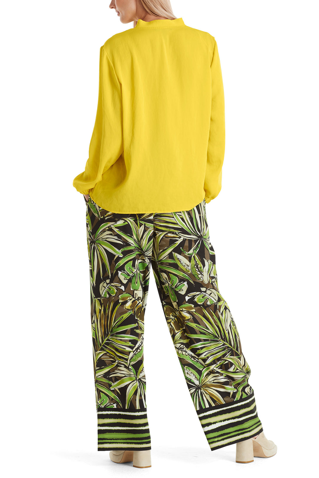 Marc Cain Additions WA 51.03 W39 431 Bright Sulphur Yellow Blouse - Olivia Grace Fashion