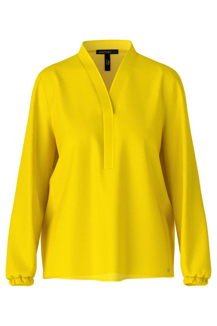 Marc Cain Additions WA 51.03 W39 431 Bright Sulphur Yellow Blouse - Olivia Grace Fashion