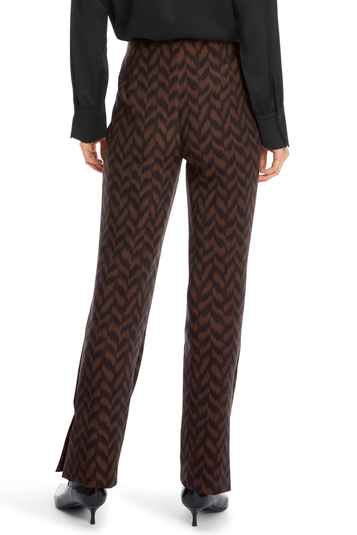 Marc Cain Collection Trousers Pull-On Brown Deep Wood XC 81.50 J43 691 - Olivia Grace Fashion
