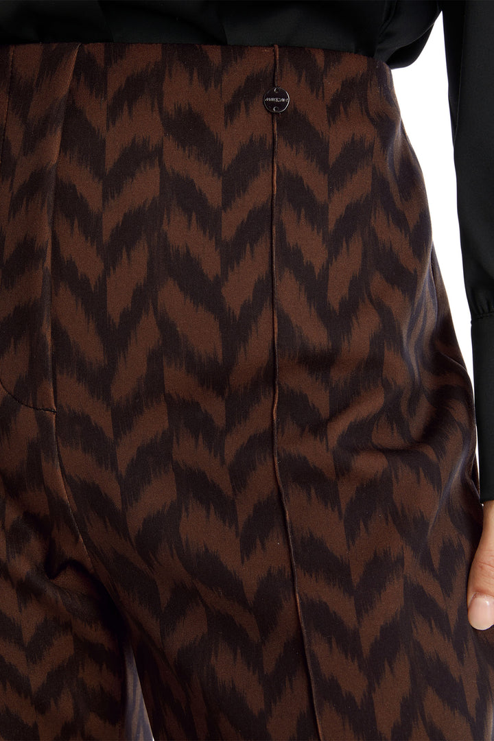 Marc Cain Collection Trousers Pull-On Brown Deep Wood XC 81.50 J43 691 - Olivia Grace Fashion