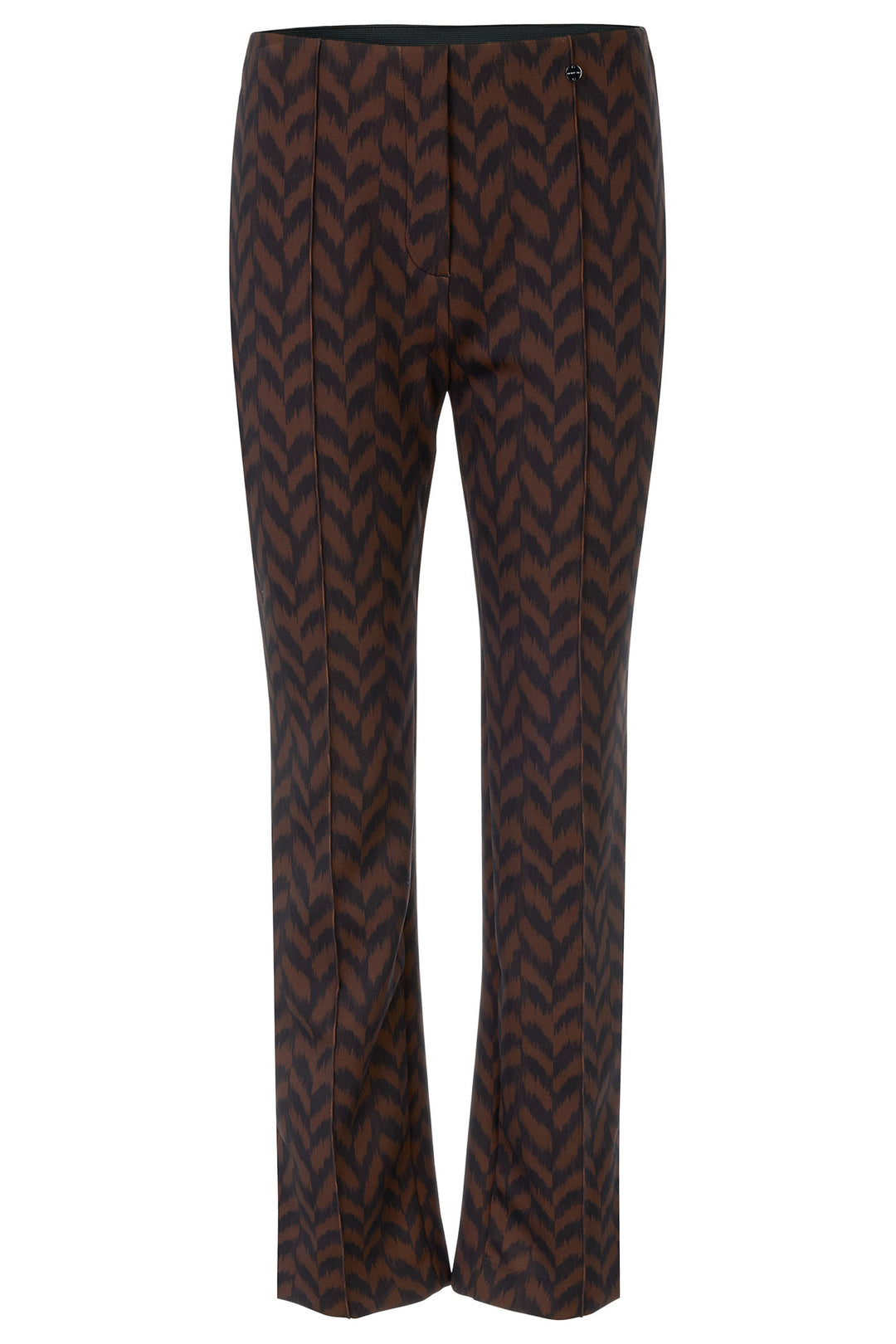 Marc Cain Collection Trousers Pull-On Brown Deep Wood XC 81.50 J43 691 - Olivia Grace Fashion
