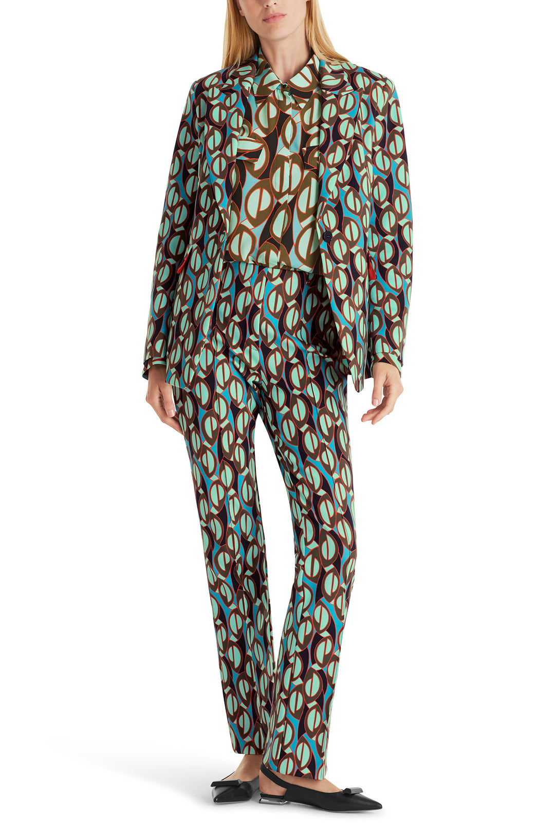 Marc Cain Collection WC 34.05 J01 562 Soft Malachite Green Blazer Jacket - Olivia Grace Fashion