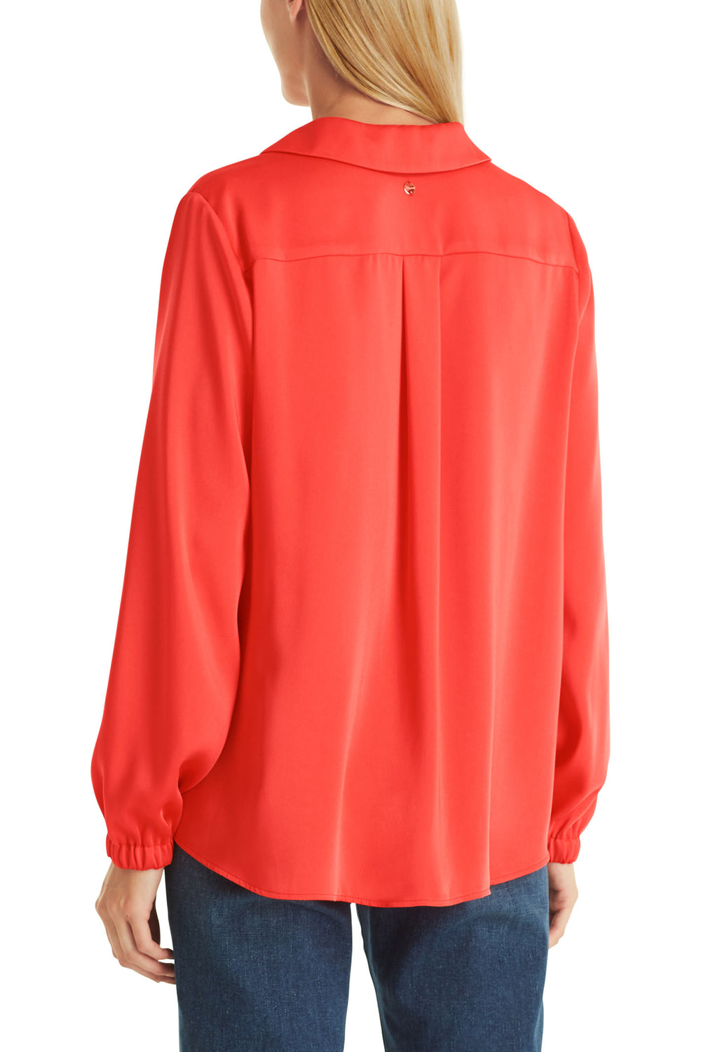 Marc Cain Collection WC 51.09 W08 223 Bright Tomato Red Blouse - Olivia Grace Fashion