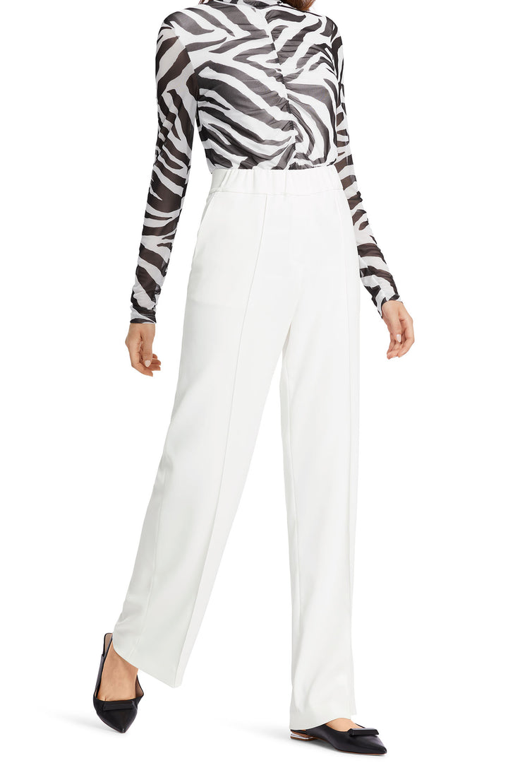 Marc Cain Collection WC 81.17 W56 110 Off White Washington Trousers - Olivia Grace Fashion