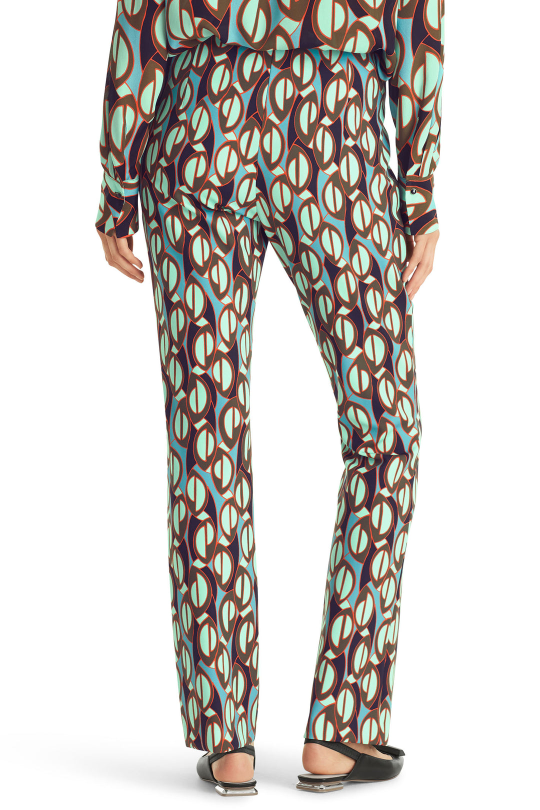Marc Cain Collection WC 81.28 J01 562 Frederica Soft Malachite Trousers - Olivia Grace Fashion