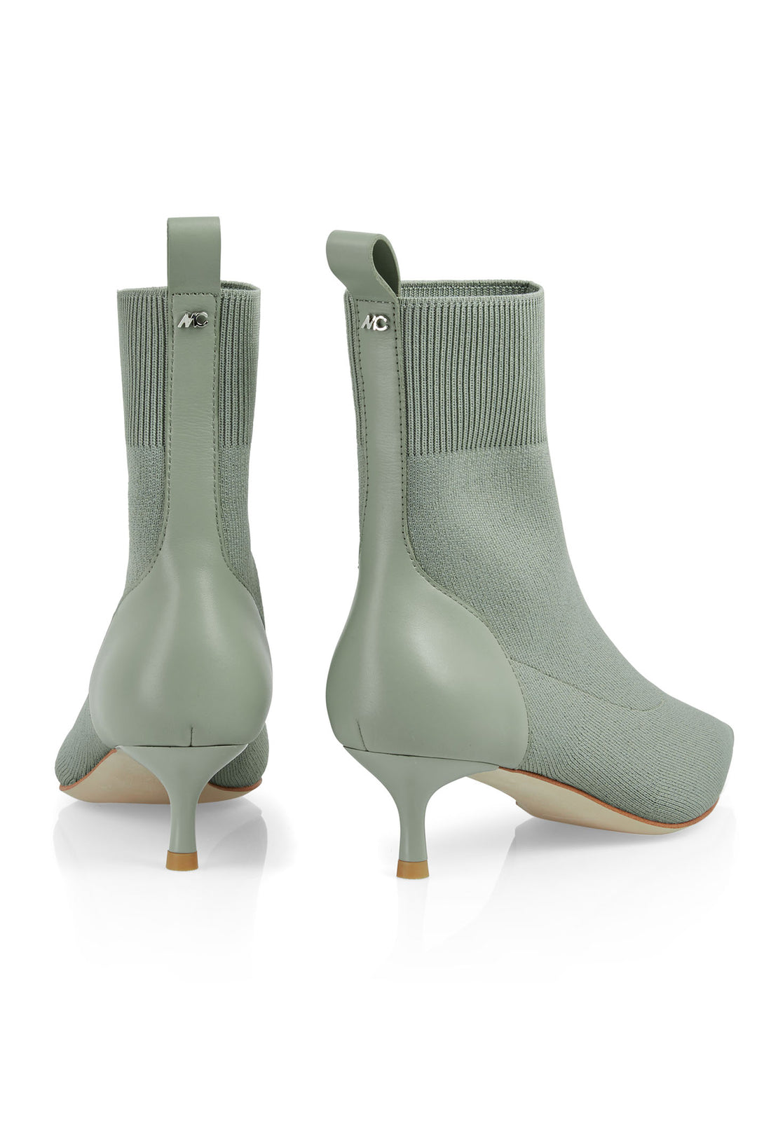 Marc Cain Collection XC SB.05 M62 Frozen Sage Green Boots - Olivia Grace Fashion