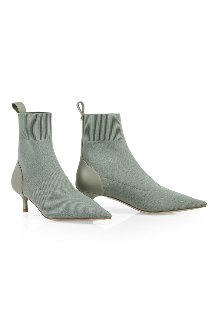 Marc Cain Collection XC SB.05 M62 Frozen Sage Green Boots - Olivia Grace Fashion