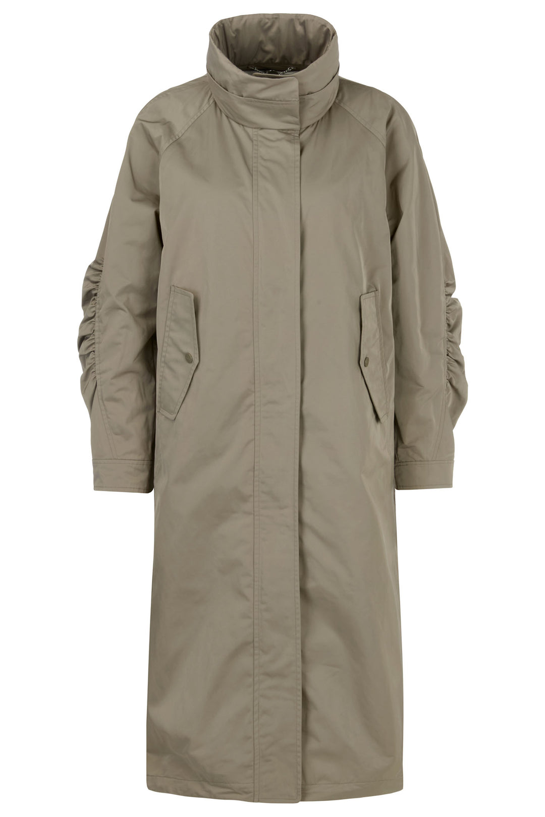 Marc Cain Collections Coat Sage Powder Green YC 11.02 W38 581 - Olivia Grace Fashion