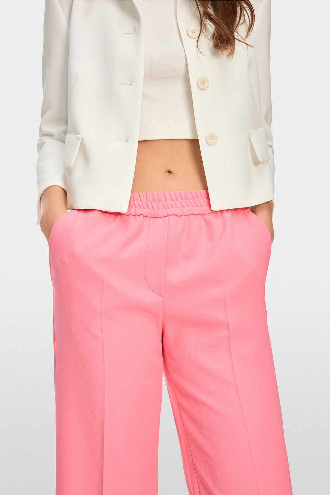 Marc Cain Collections Culotte Style Trousers Bright Candy Pink YC 81.21 W03 236 - Olivia Grace Fashions