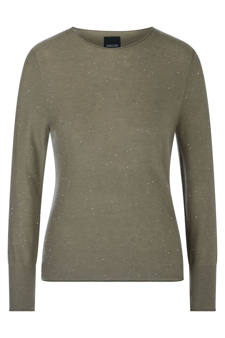 Marc Cain Collections Jumper Sage Powder YC 41.20 M75 581 - Olivia Grace Fashion