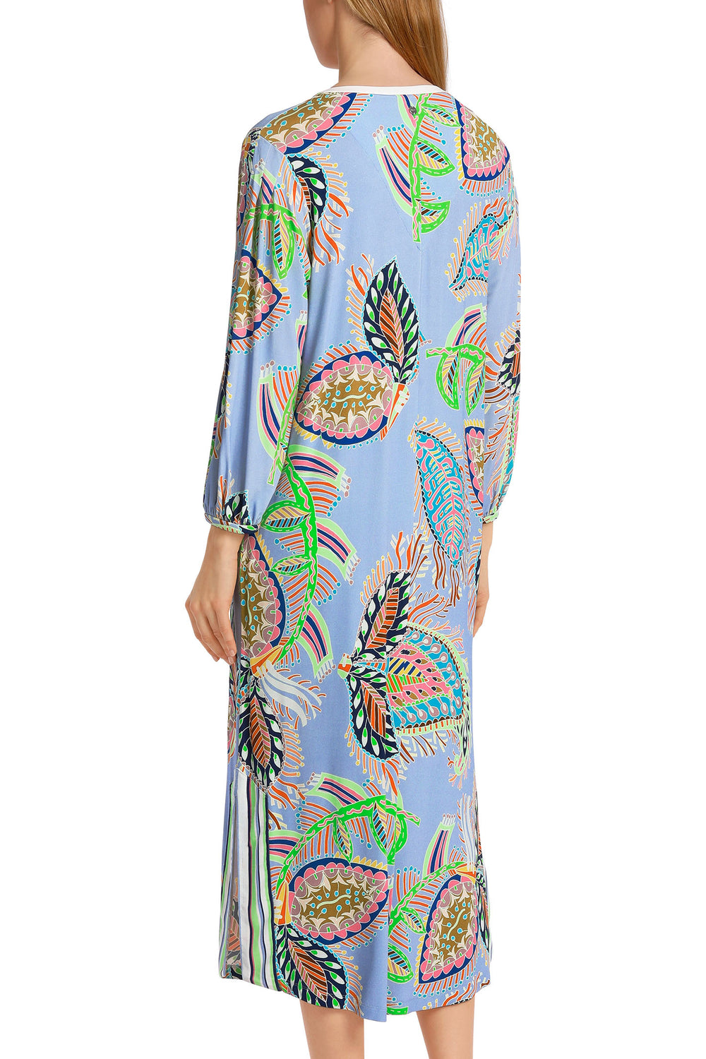 Marc Cain Collections WC 21.45 J46 321 Blue Deep Summer Sky Dress - Olivia Grace Fashion