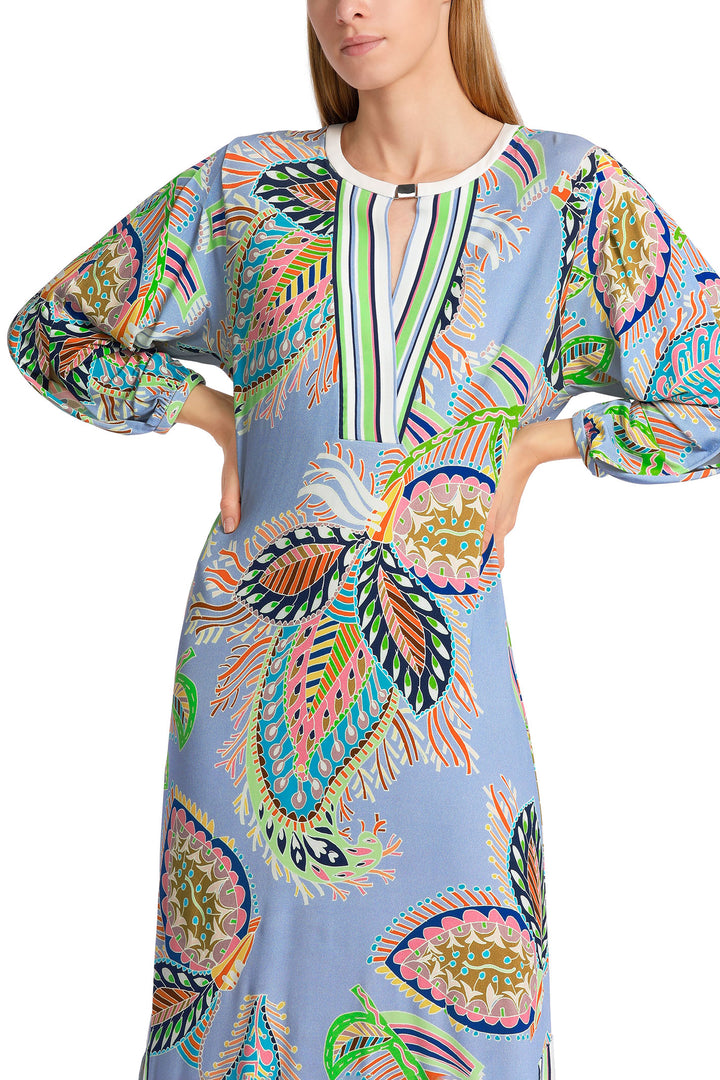 Marc Cain Collections WC 21.45 J46 321 Blue Deep Summer Sky Dress - Olivia Grace Fashion