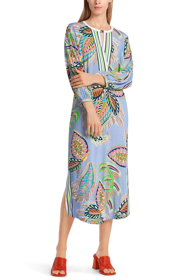 Marc Cain Collections WC 21.45 J46 321 Blue Deep Summer Sky Dress - Olivia Grace Fashion