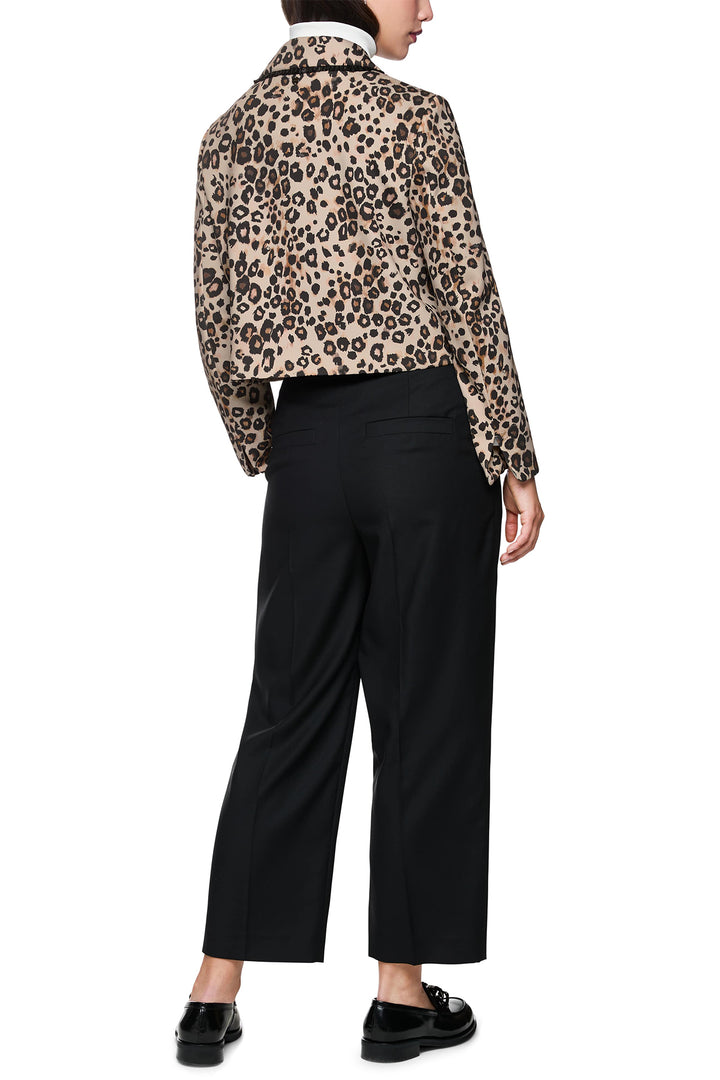 Marc Cain Collections ZC 31.07 J12 Soft Cappuccino Leopard Print Jacket - Olivia Grace Fashion