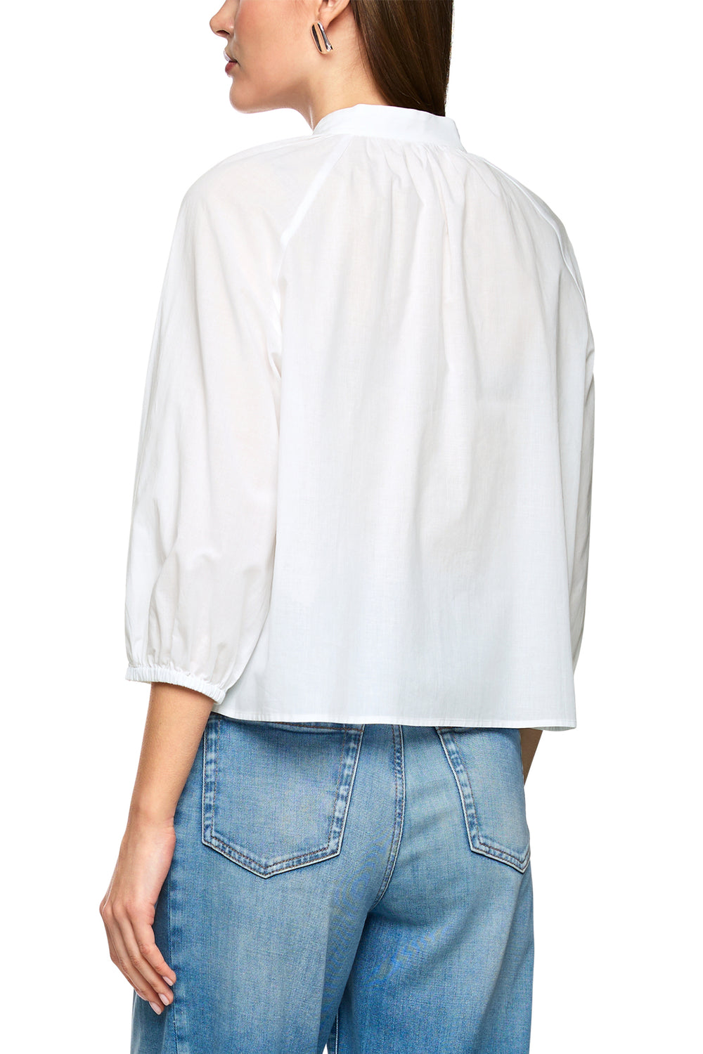 Marc Cain Collections ZC 51.19 W53 White Embroidered Blouse - Olivia Grace Fashion