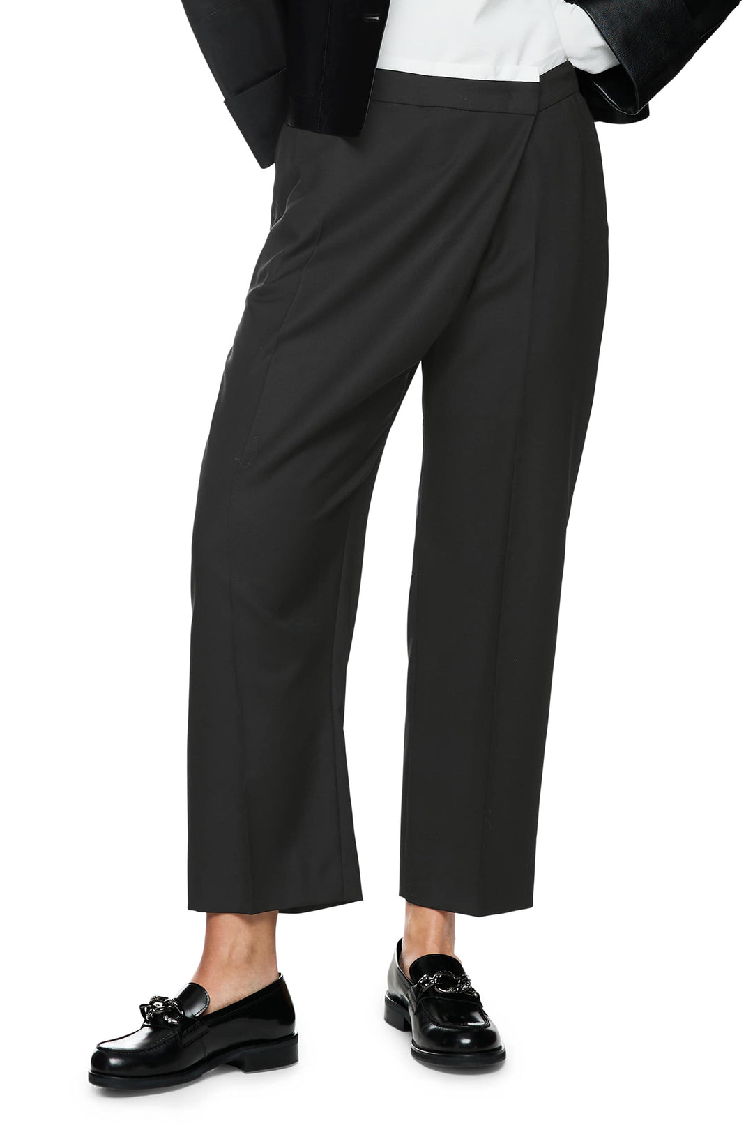 Marc Cain Collections ZC 81.20 W29 Black Crop Trousers 900 - Olivia Grace Fashion