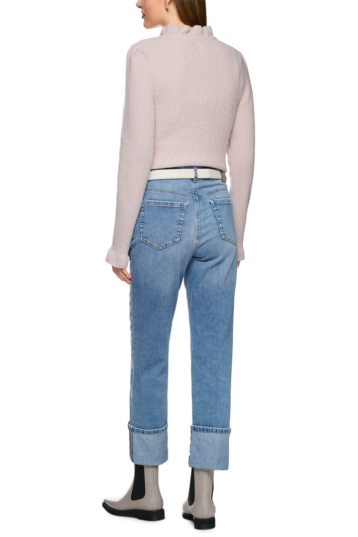 Marc Cain Collections ZC 82.02 D03 Blue Denim Turn Up Jeans 353 - Olivia Grace Fashion