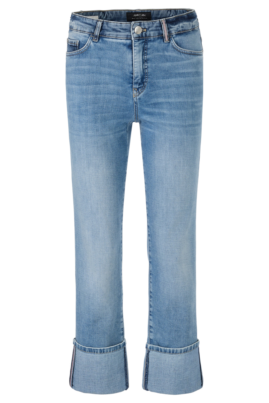 Marc Cain Collections ZC 82.02 D03 Blue Denim Turn Up Jeans 353 - Olivia Grace Fashion