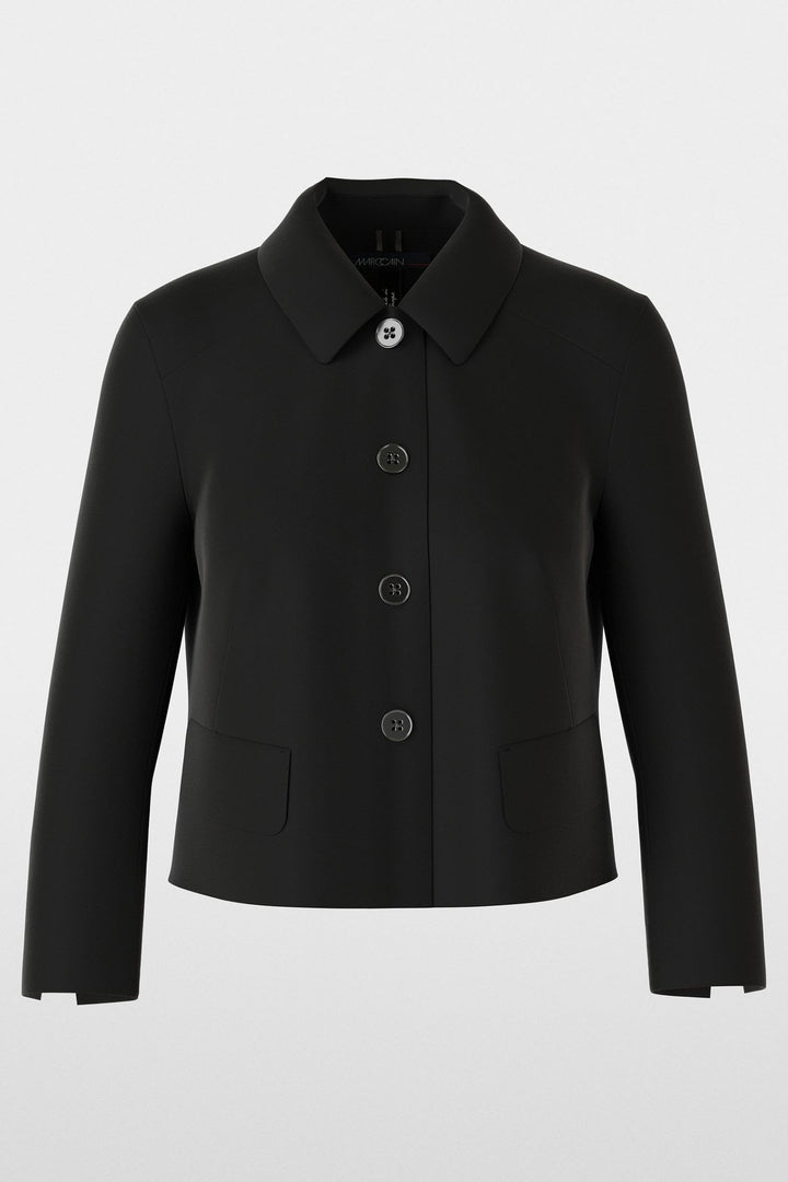 Marc Cain Essentials Jacket Black Jersey +E 31.01 J24 900 - Olivia Grace Fashion