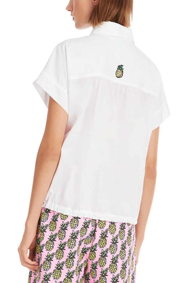 Marc Cain Sports Short Sleeve Shirt White YS 51.32 W60 100 - Olivia Grace Fashion