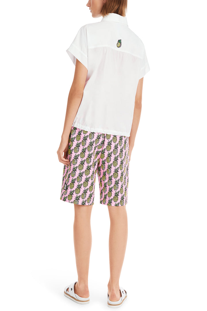 Marc Cain Sports Short Sleeve Shirt White YS 51.32 W60 100 - Olivia Grace Fashion