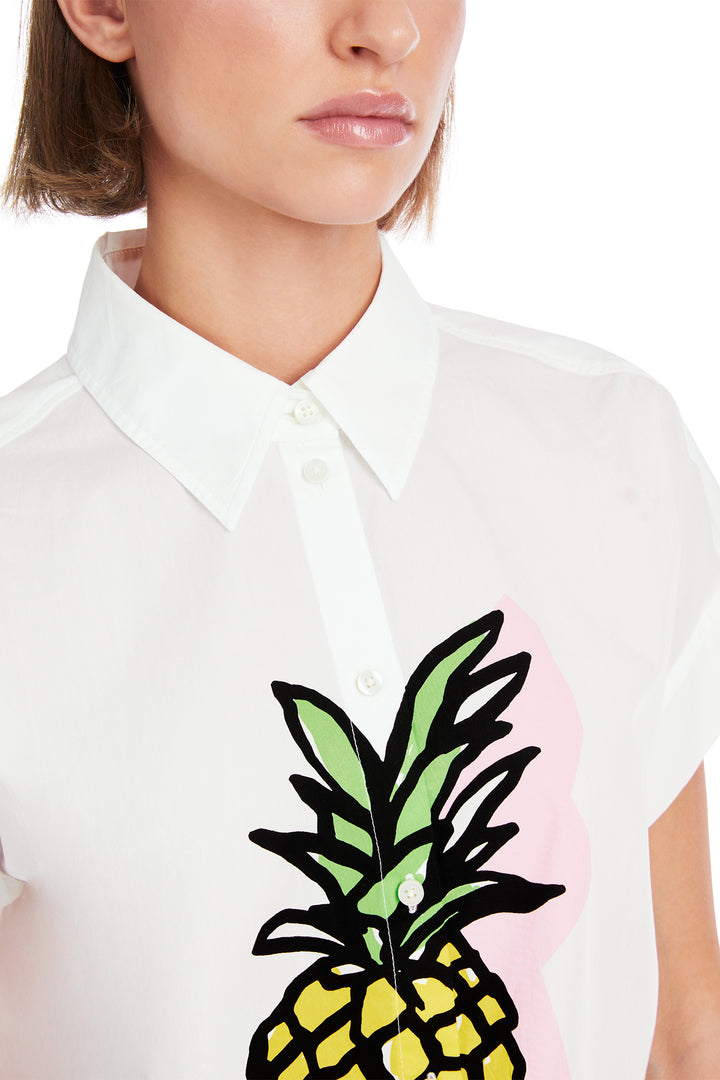 Marc Cain Sports Short Sleeve Shirt White YS 51.32 W60 100 - Olivia Grace Fashion