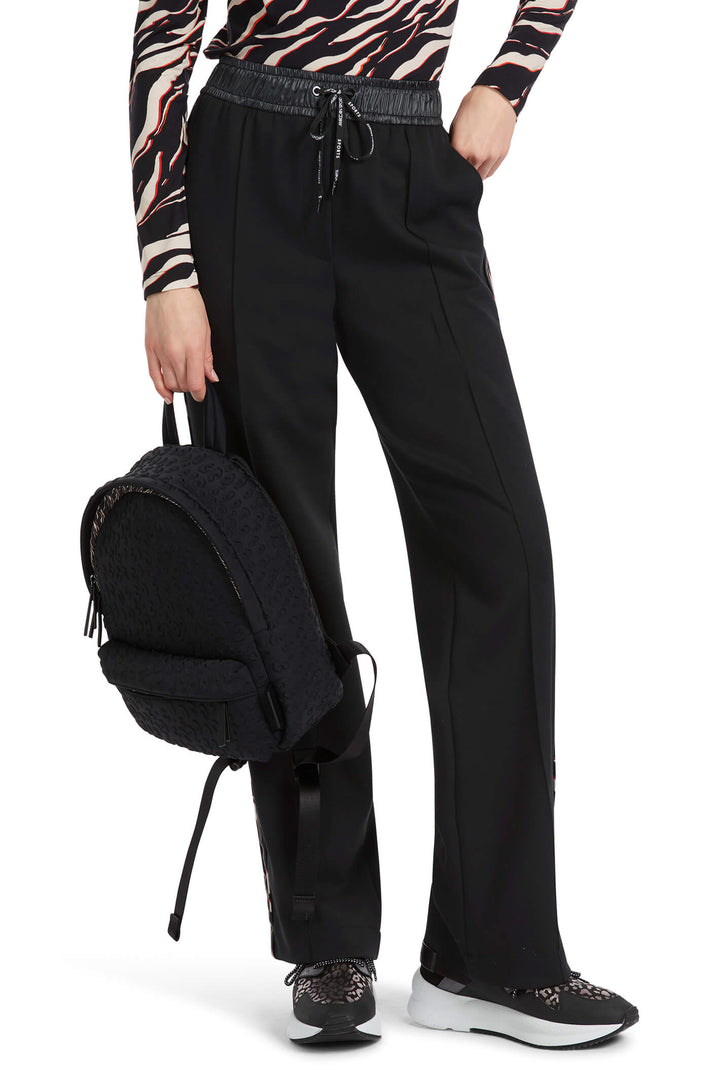 Marc Cain Sports VS 81.25 J06 Welby 900 Black Pull On Trousers - Olivia Grace Fashion