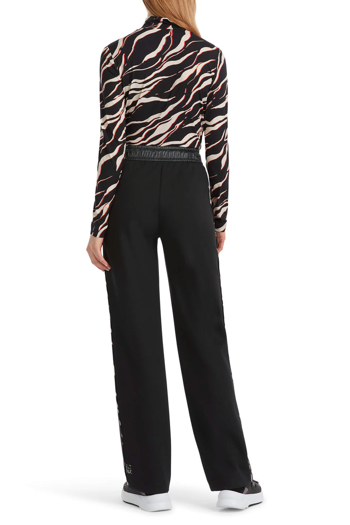 Marc Cain Sports VS 81.25 J06 Welby 900 Black Pull On Trousers - Olivia Grace Fashion