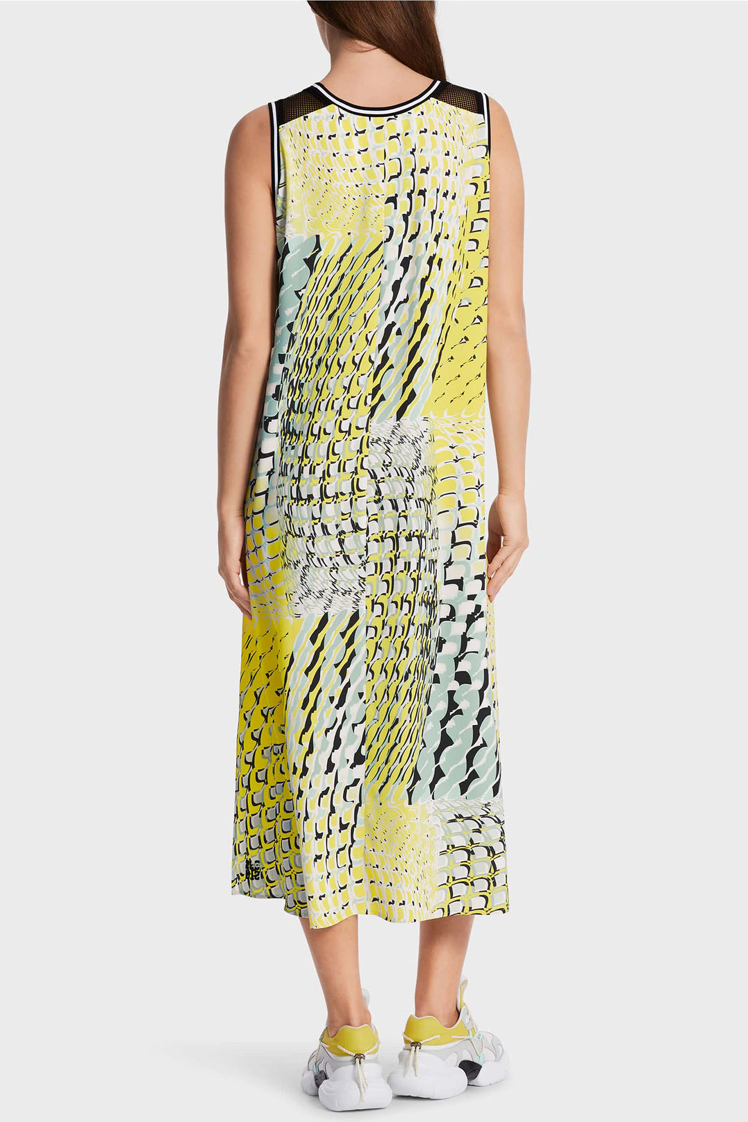 Marc Cain Sports WS 21.16 W30 509 Soft Sage Print Sleeveless Dress - Olivia Grace Fashion