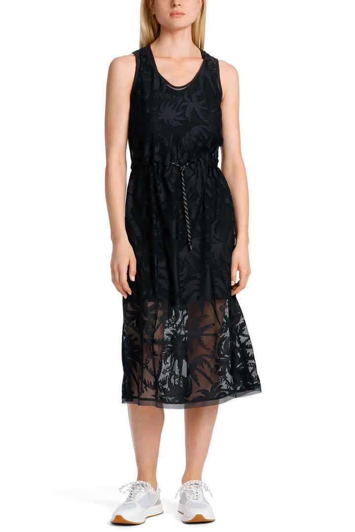 Marc Cain Sports WS 21.52 J79 395 Black Racer Back Dress - Olivia Grace Fashion