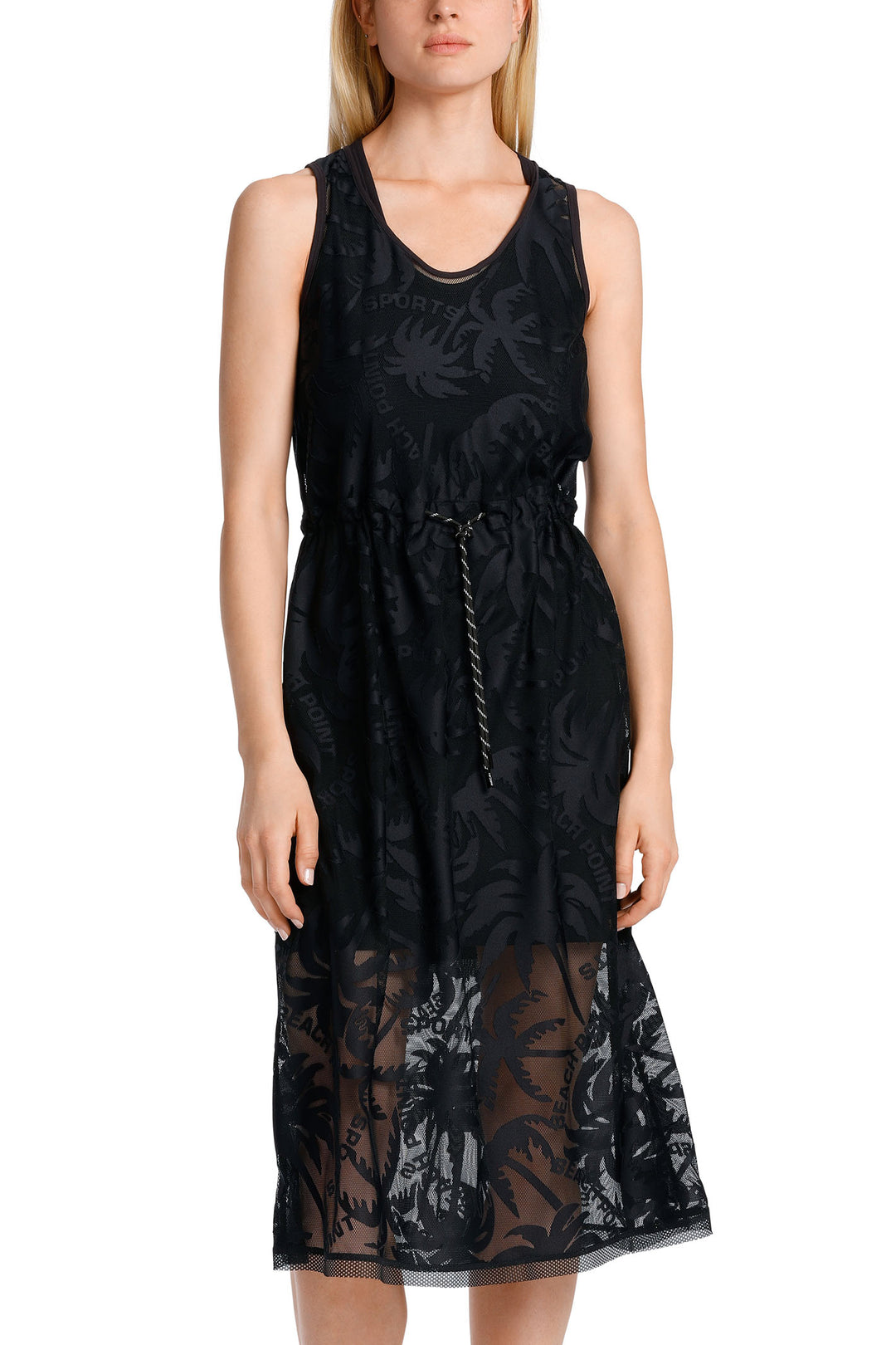 Marc Cain Sports WS 21.52 J79 395 Black Racer Back Dress - Olivia Grace Fashion