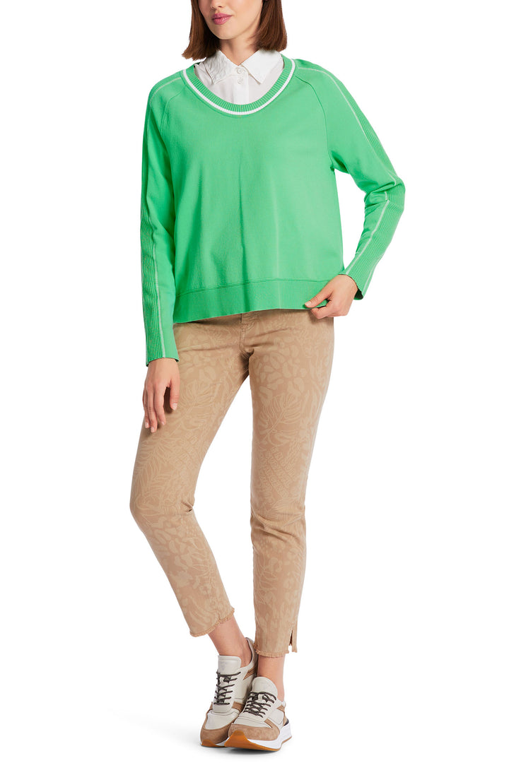 Marc Cain Sports WS 41.05 M09 543 New Neon Green Jumper - Olivia Grace Fashion